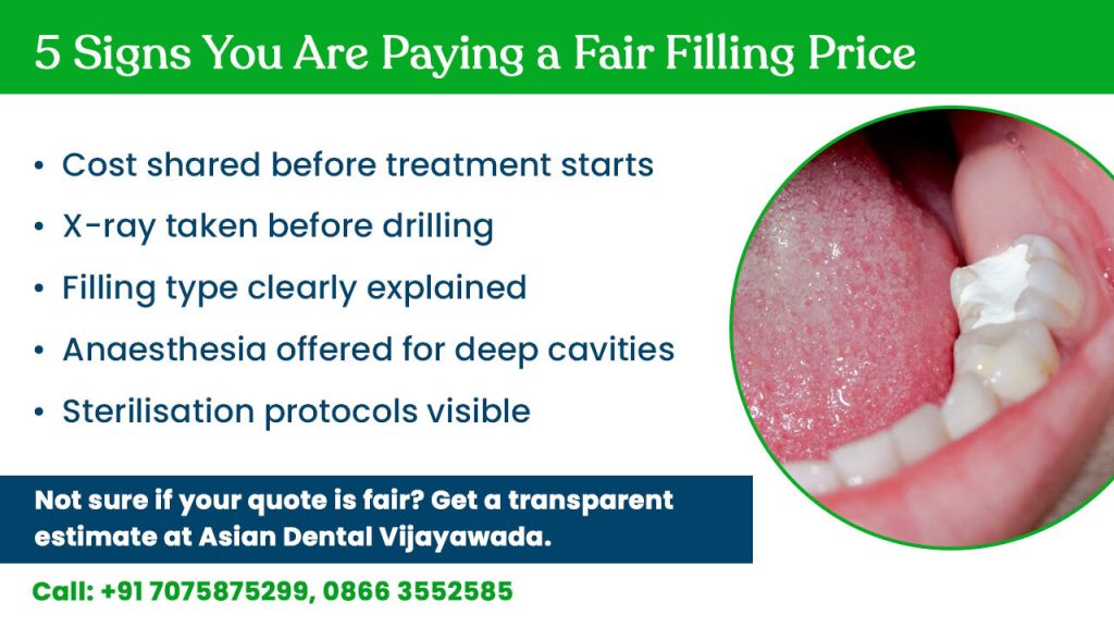 signs you are paying a fair filling